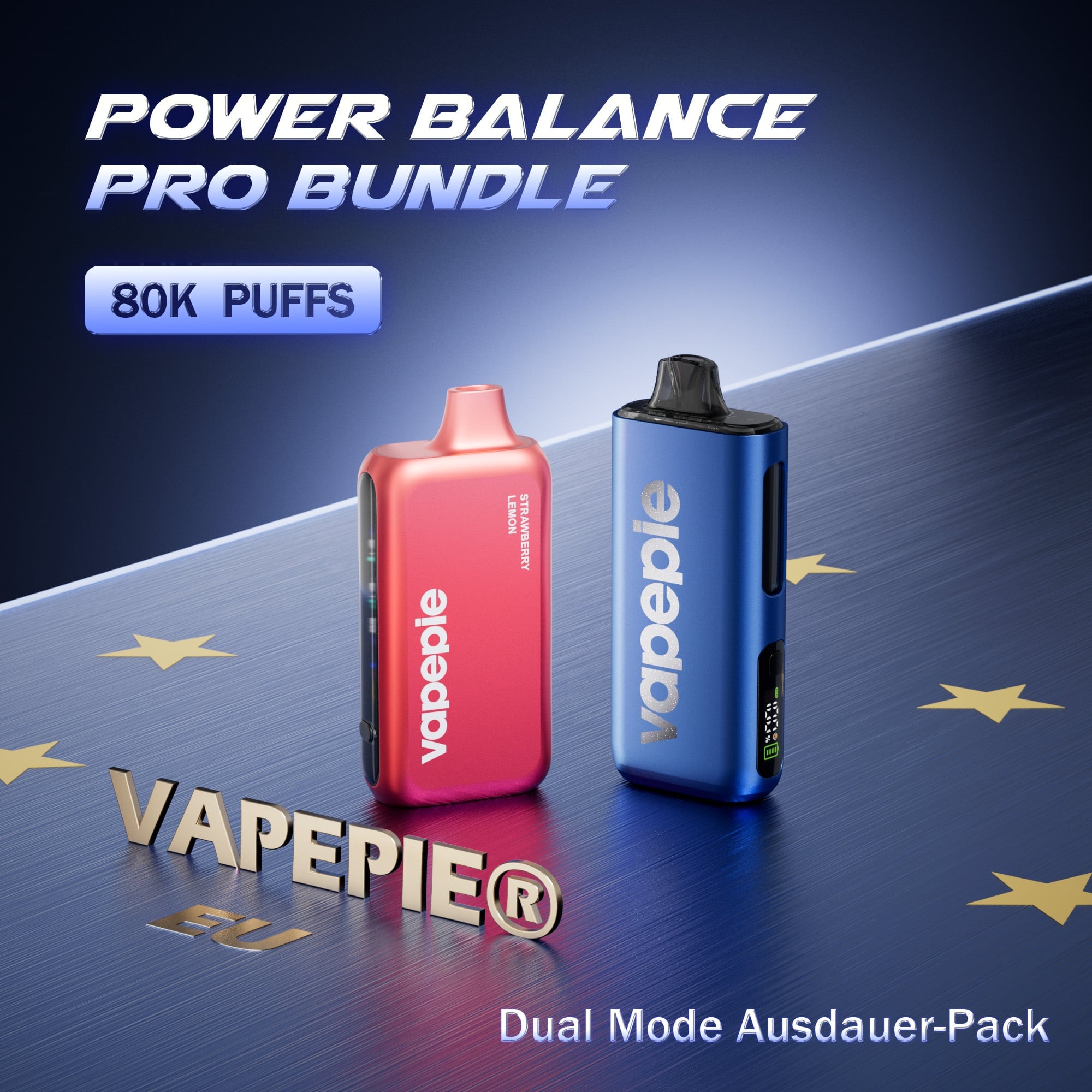 【Sparpaket】Vapepie Power Balance Pro Pack 80.000 Puffs (Big Empire1 & Ghost Air1) Einweg-Vape