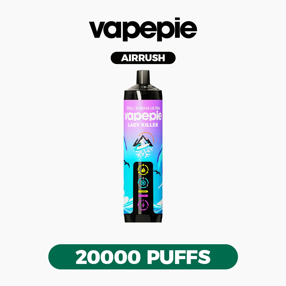 Vapepie AirRush Eis-Vape 20.000 Puffs – Party-Vape mit großen DTL-Wolken