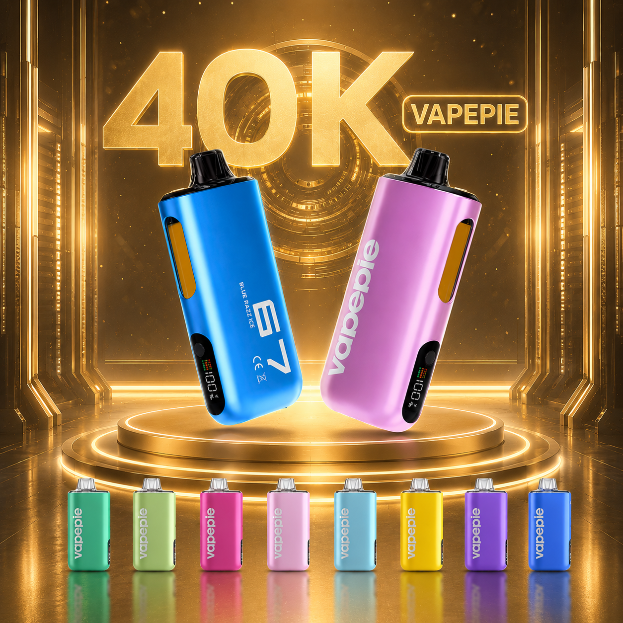 Vapepie Max Hochleistungs-Vaper 40.000 Puffs – Starker Kehlenschlag und langanhaltender Akku