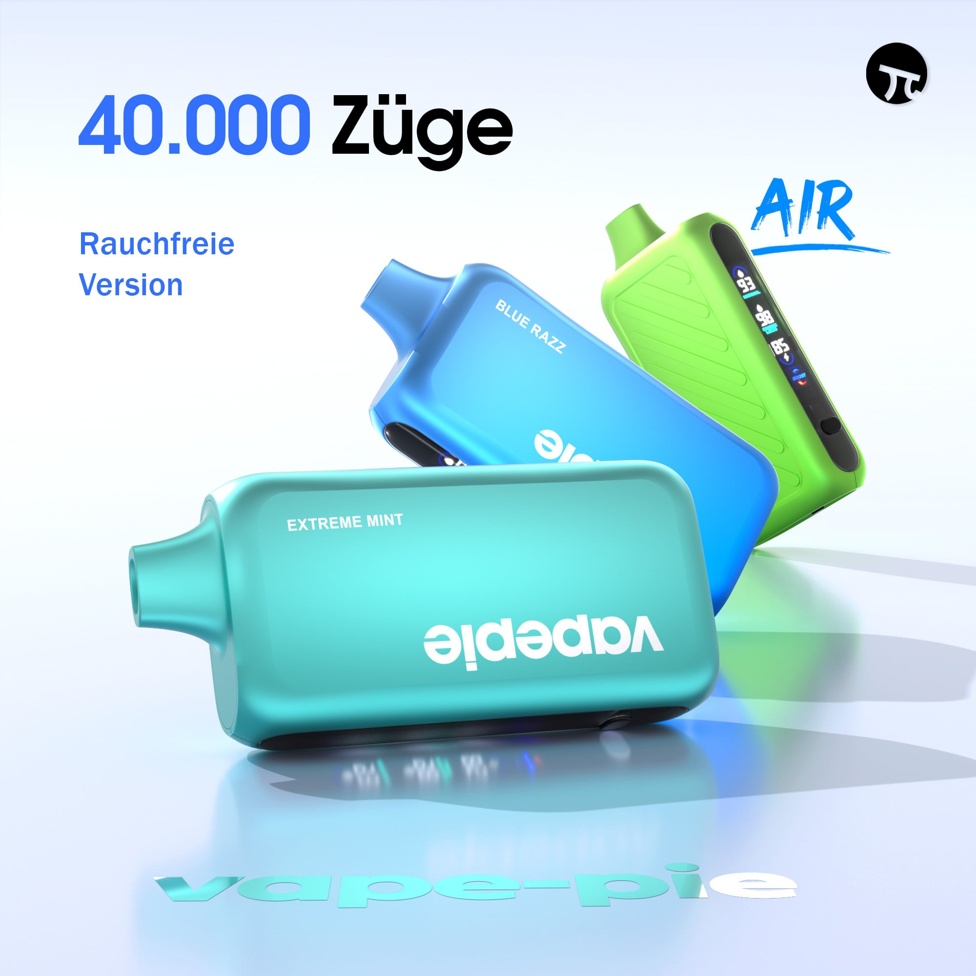 Vapepie Ghost Air 40.000 Züge Rauchfreies Einweg-Vape · Dampfloser Modus