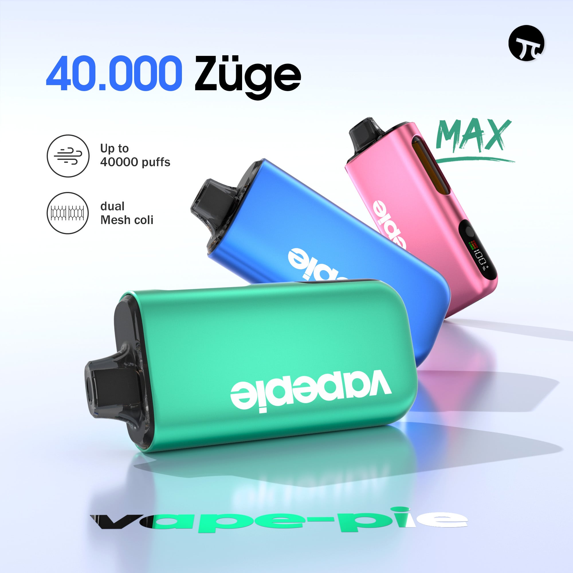 Vapepie Big Empire 40.000 Züge Vape · Hochkapazitäts wiederaufladbares Vape für starke Nutzer