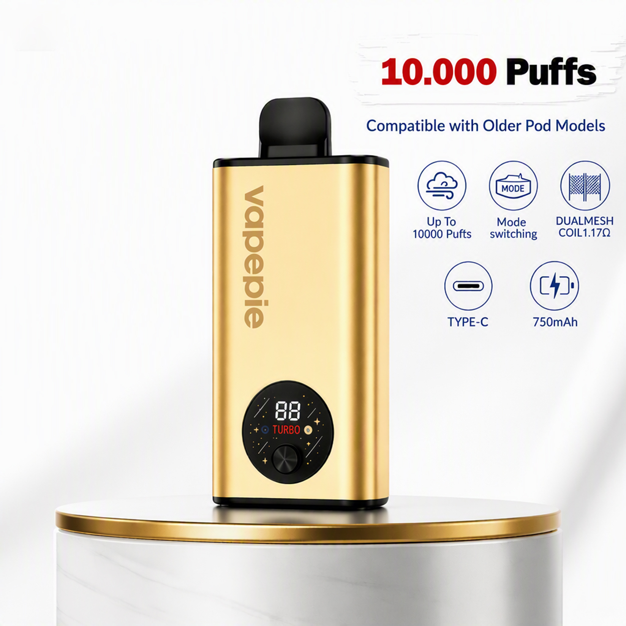 [MEL】 Vapepie FlexSwitch 10K KitBundle | 1 Device + 8 Pods -Save 10%