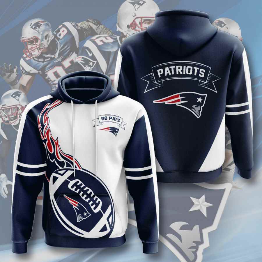 NEW ENGLAND PATRIOTS 3D HOODIE ABC02