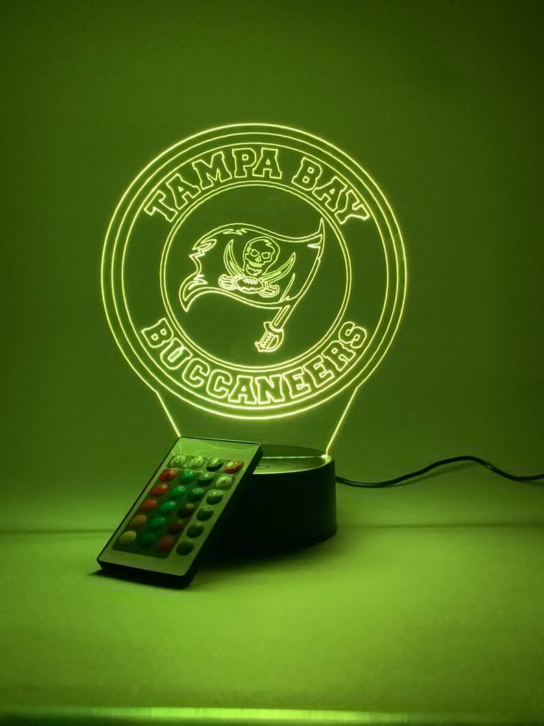 TAMPA BAY BUCCANEERS 3D LAMP PERSONALIZED