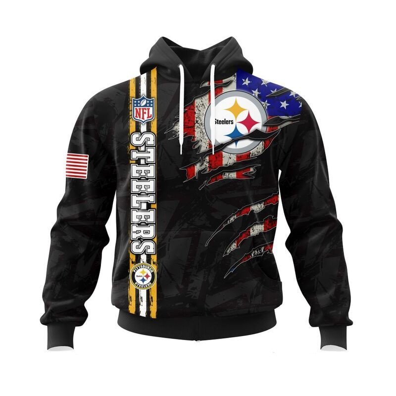 PITTSBURGH STEELERS 3D HOODIE SKULL0802