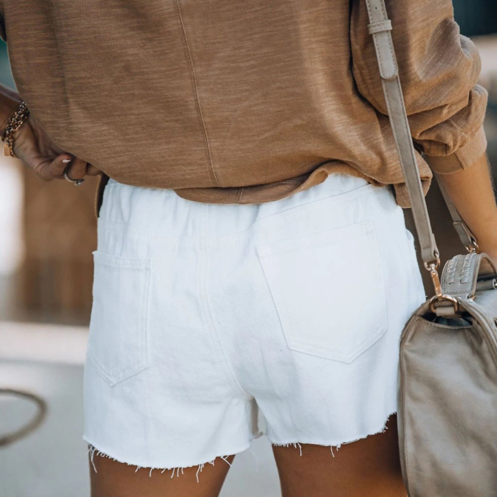 Higolot™ Casual denim shorts with elastic waist