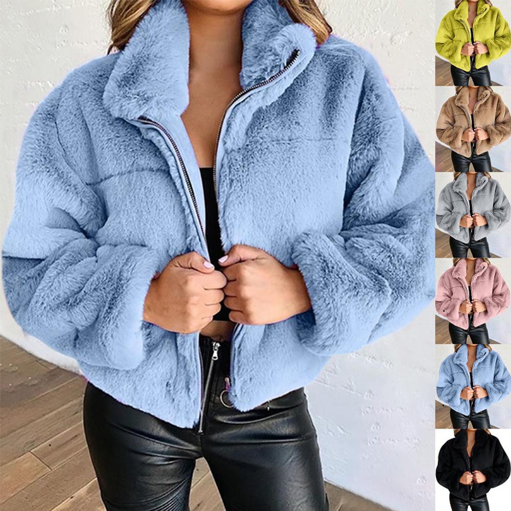 Higolot™ 2022 New Autumn And Winter Plush Zipper Warm Jacket