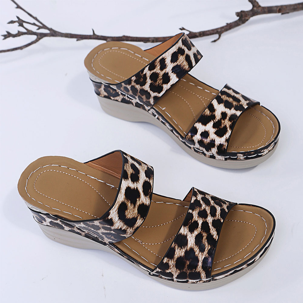 Castillotigo™ Sandalias de leopardo de moda de verano