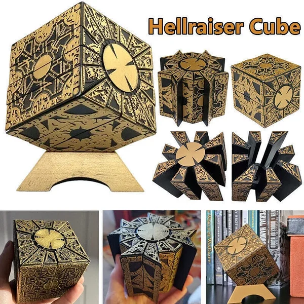 Removable Hellraiser Puzzle Box with Stand-Lament Configuration