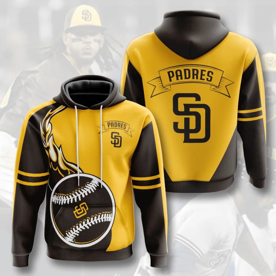 SAN DIEGO PADRES 3D HOODIES SDP002