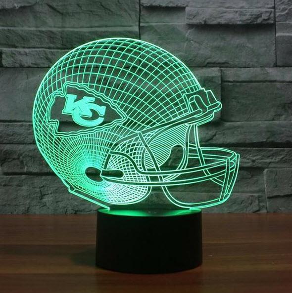 KANSAS CITY CHIEFS 3D LED LIGHT LAMP