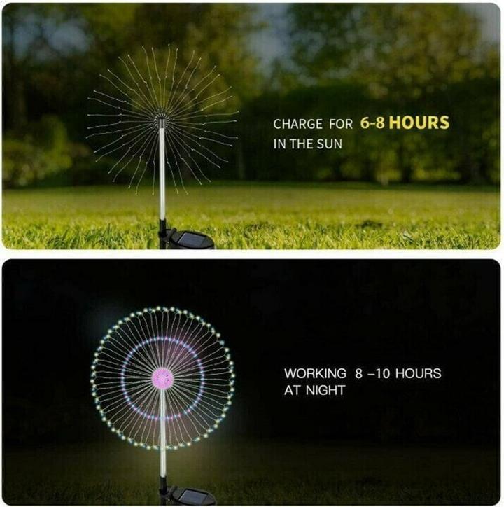 💖Mother's Day Promotion 60% Off - Waterproof Solar Garden Fireworks Lamp