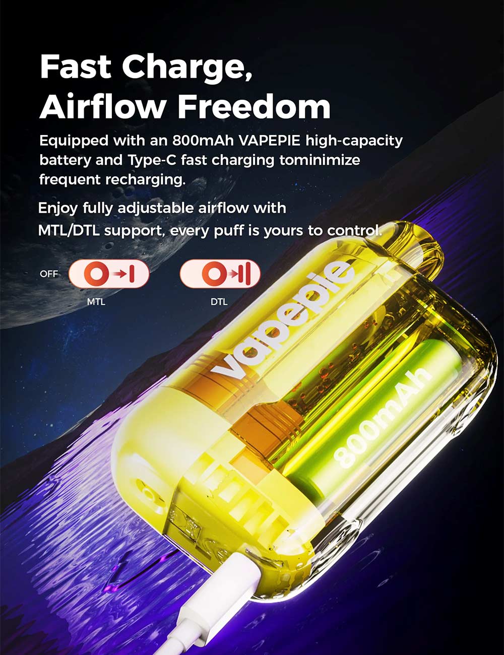 Vapepie Ultra Phantom 30000 Puffs Vape Detailed Image 5