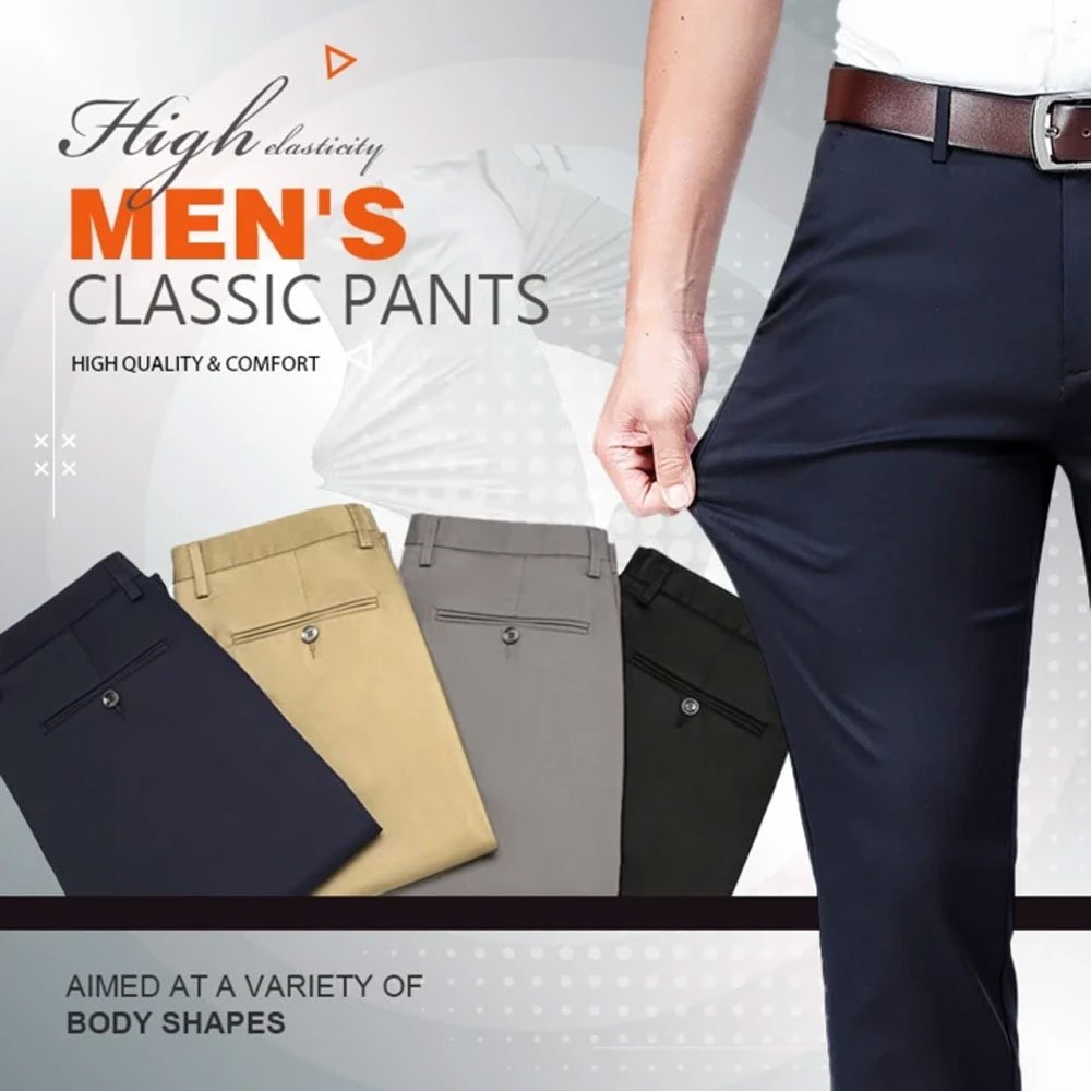 Higolot™ Men's stretch straight trousers