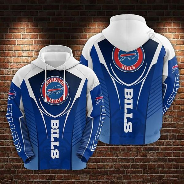 BUFFALO BILLS 3D HOODIE SKULL 107