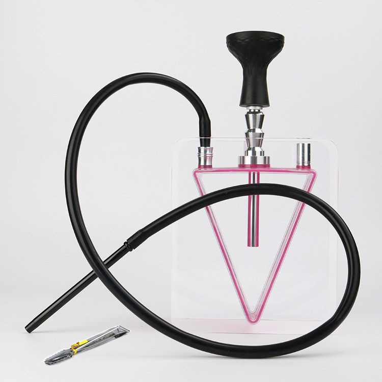 Arab New 4 colors Acrylic Hookah Set Outdoor Travel Hookah Bar KTV Shisha Pipe Chicha Smoking Tool Accessories