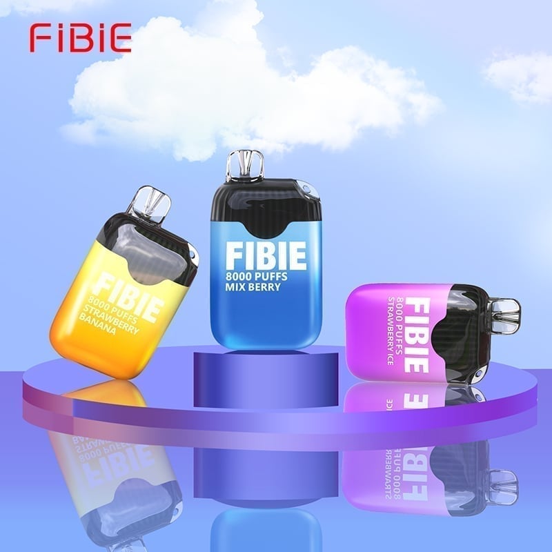FIBIE 8000 Puffs Disposable Vapor Wands(8000 PUFFS) -  Raspberry--grape