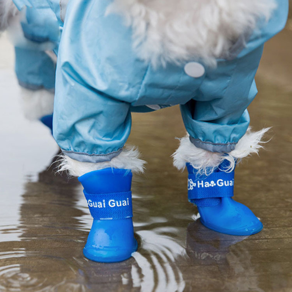 Castillotigo™  Botas de lluvia impermeables de silicona para mascotas