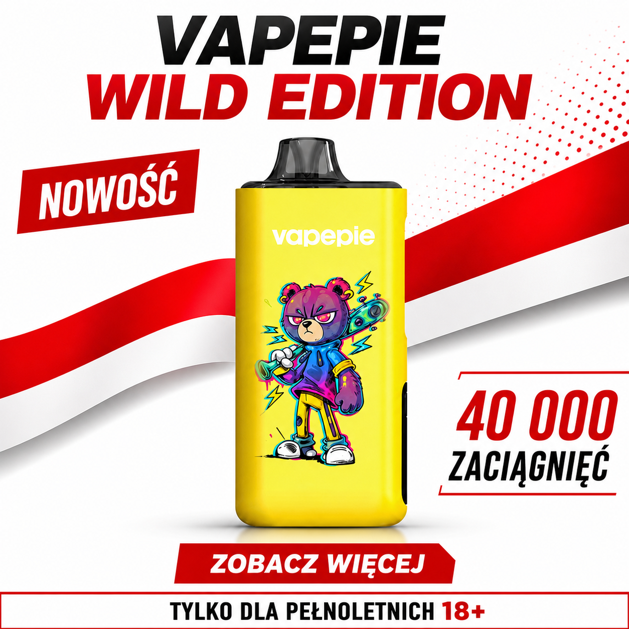 VAPEPIE Pro 40000 zaciągnięć – nowa kolekcja inspirowana zwierzętami