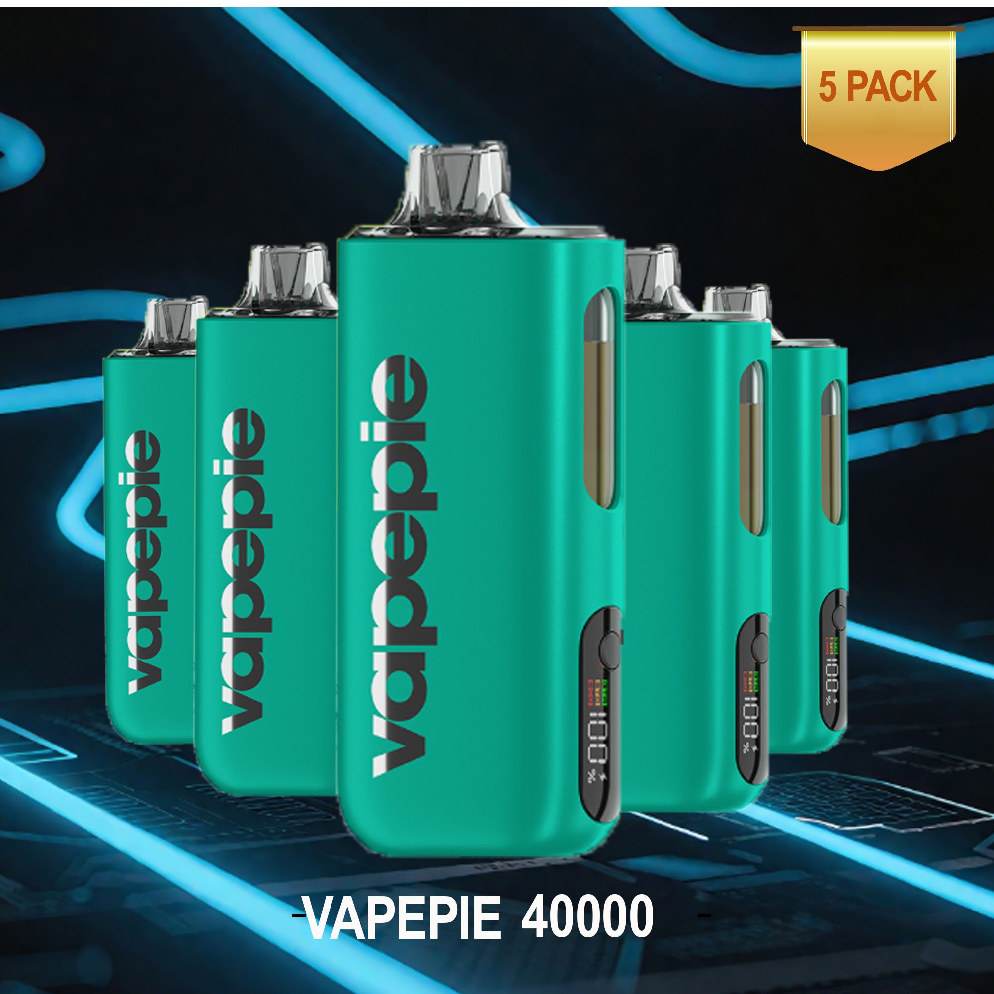 ✨5 DARABOS KEDVEZMÉNYES CSOMAG✨ VAPEPIE Max 40000 slukk – 12 féle ízben