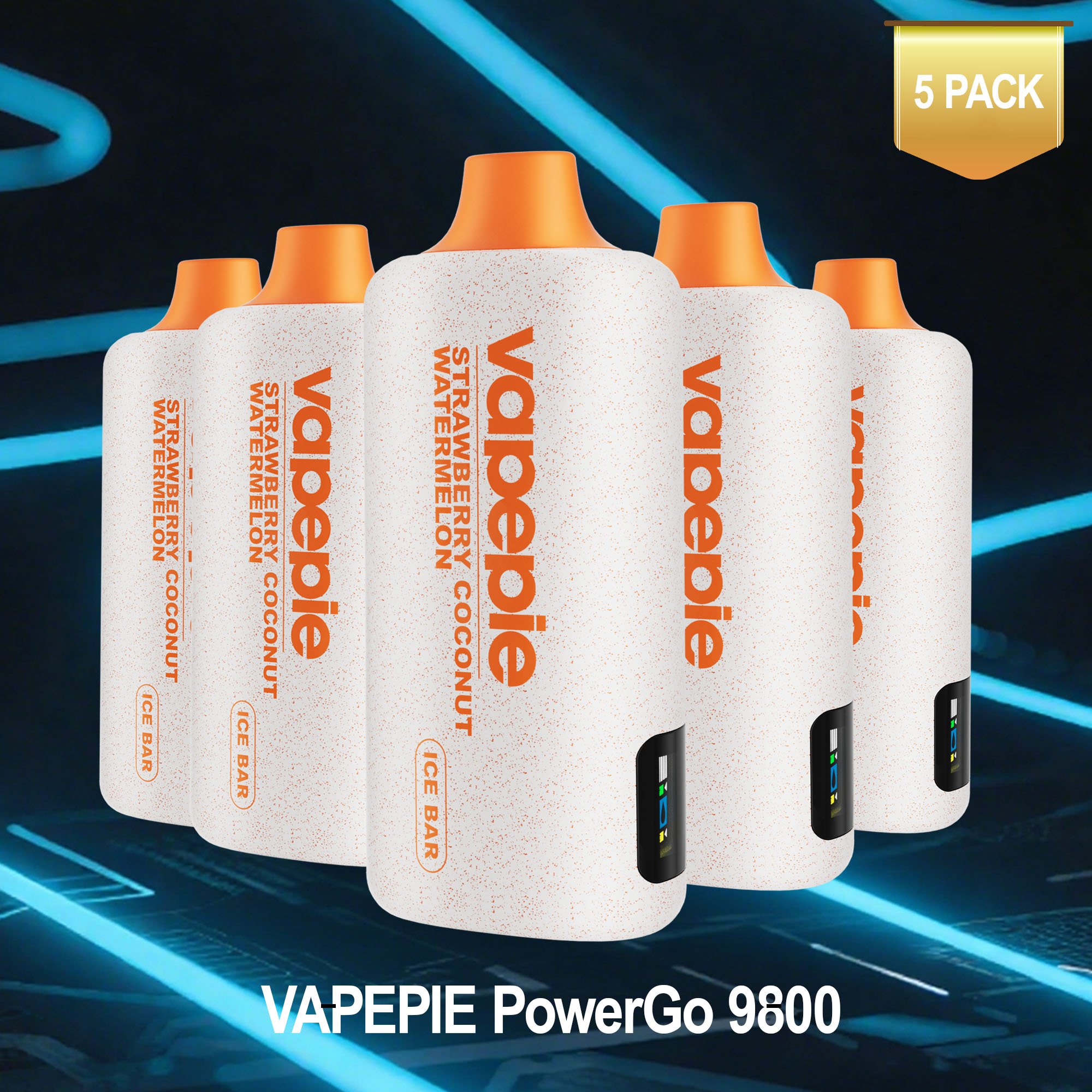 ✨5PCS Value Pack✨VAPEPIE PowerGo 9800 PUFFS – Minden íz