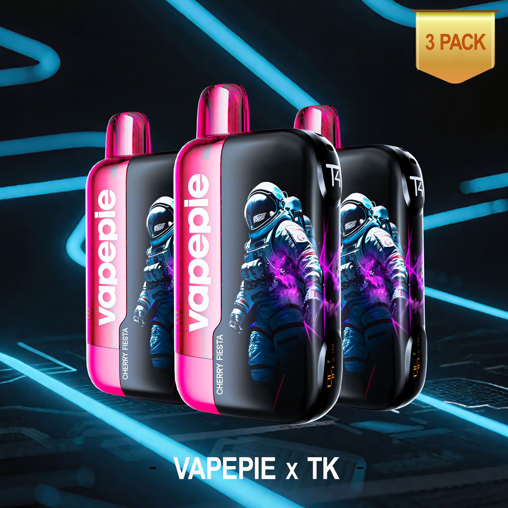 ✨3 DARABOS KEDVEZMÉNYES CSOMAG✨ 🌌 VAPEPIE x TK 🌌 Ultra Phantom 30000 slukk – 10 féle ízben