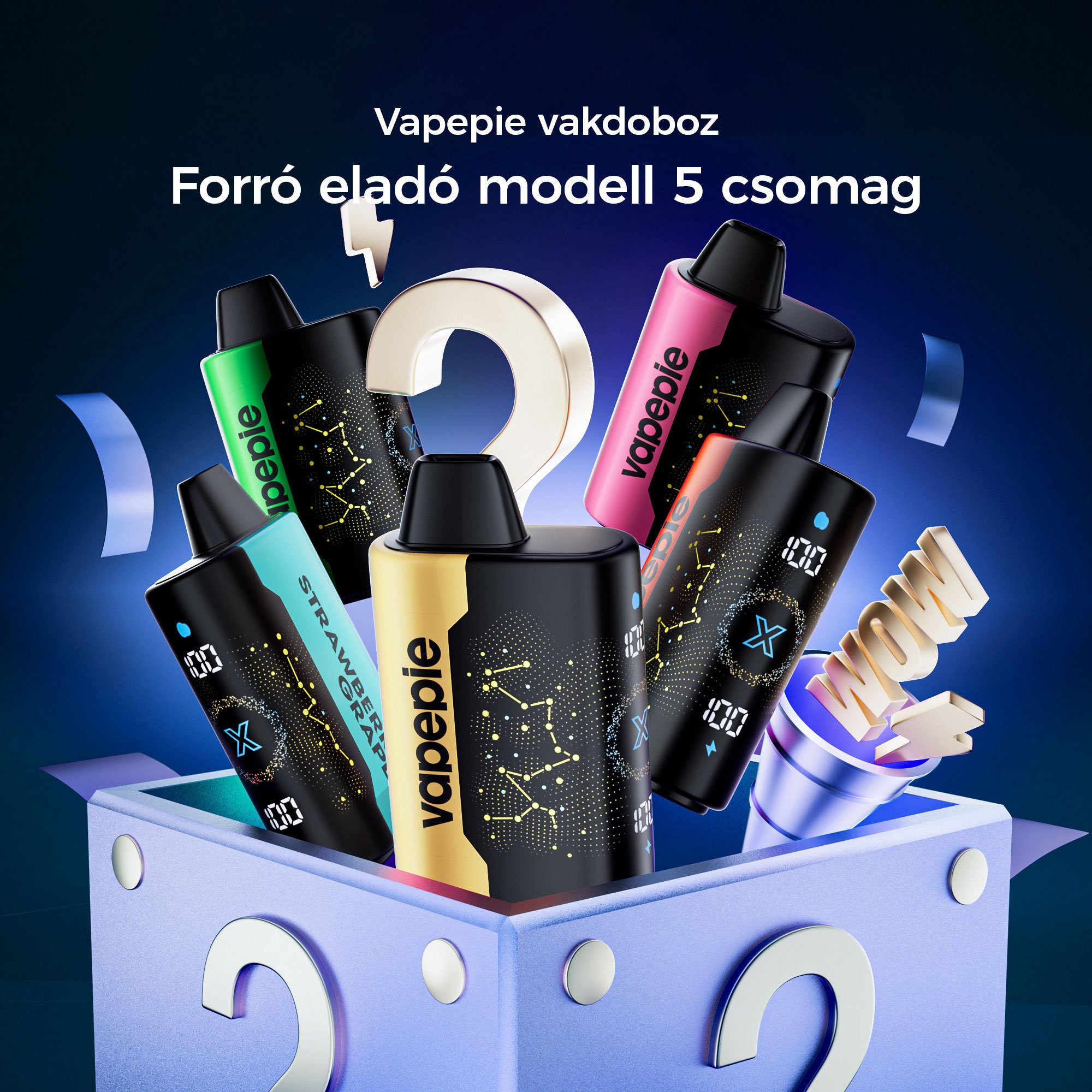 💎 5 db-os titokdoboz – VAPEPIE 25000 PUFFS