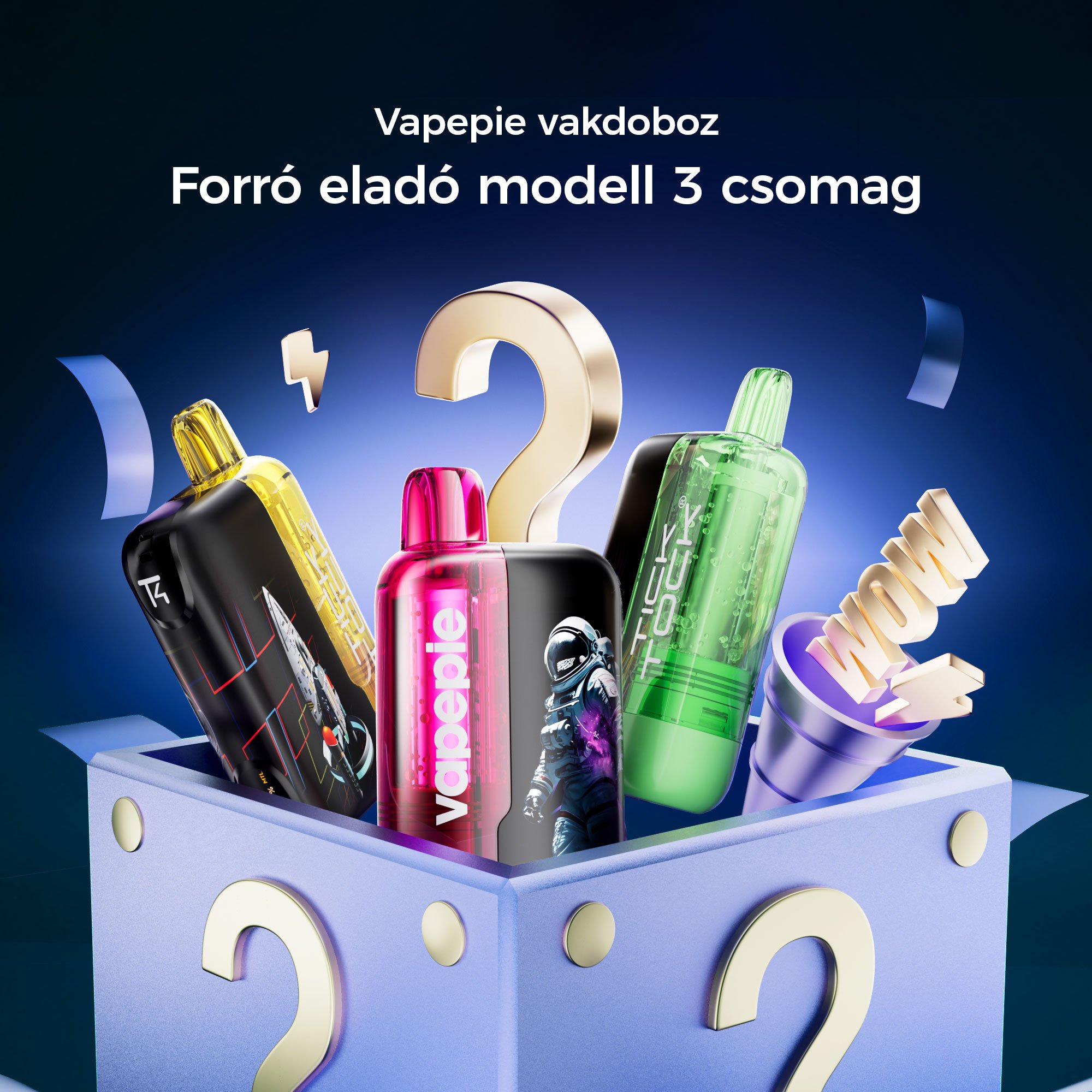 🎁3 darabos meglepetésdoboz--VAPEPIE x TK Ultra Phantom 30000 PUFFS