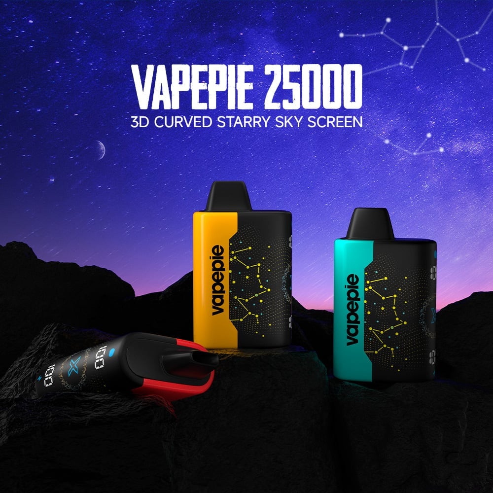 🎁 3 db-os titokdoboz – VAPEPIE 25000 PUFFS - Star Sky Curved Screen! meglepetéscsomag