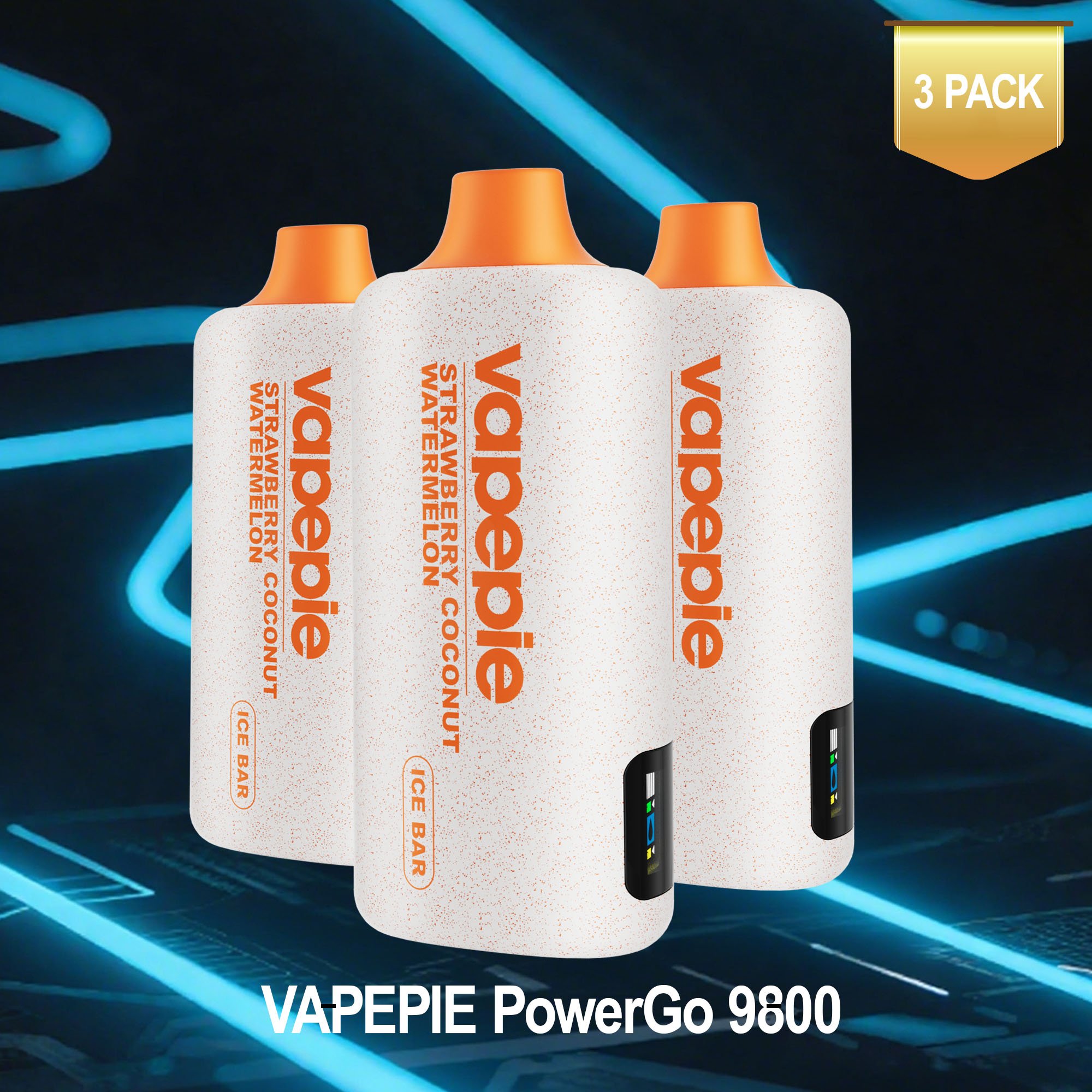 ✨3PCS Value Pack✨VAPEPIE PowerGo 9800 PUFFS – Minden íz