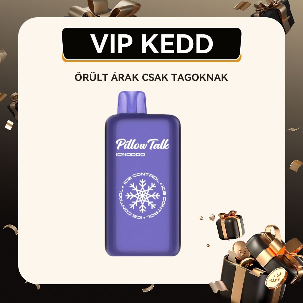 ⚡[15% KEDVEZMÉNY] Pillow Talk ICE CONTROL 40000 PUFFS