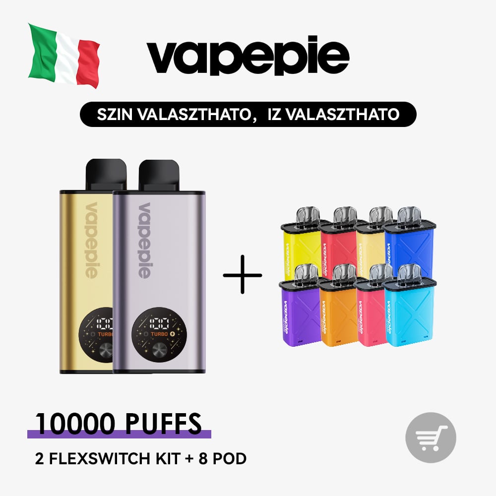 VAPEPIE FlexSwitch 10K Kit Bundle | 2 Kit + 8 vagy 10 Pod