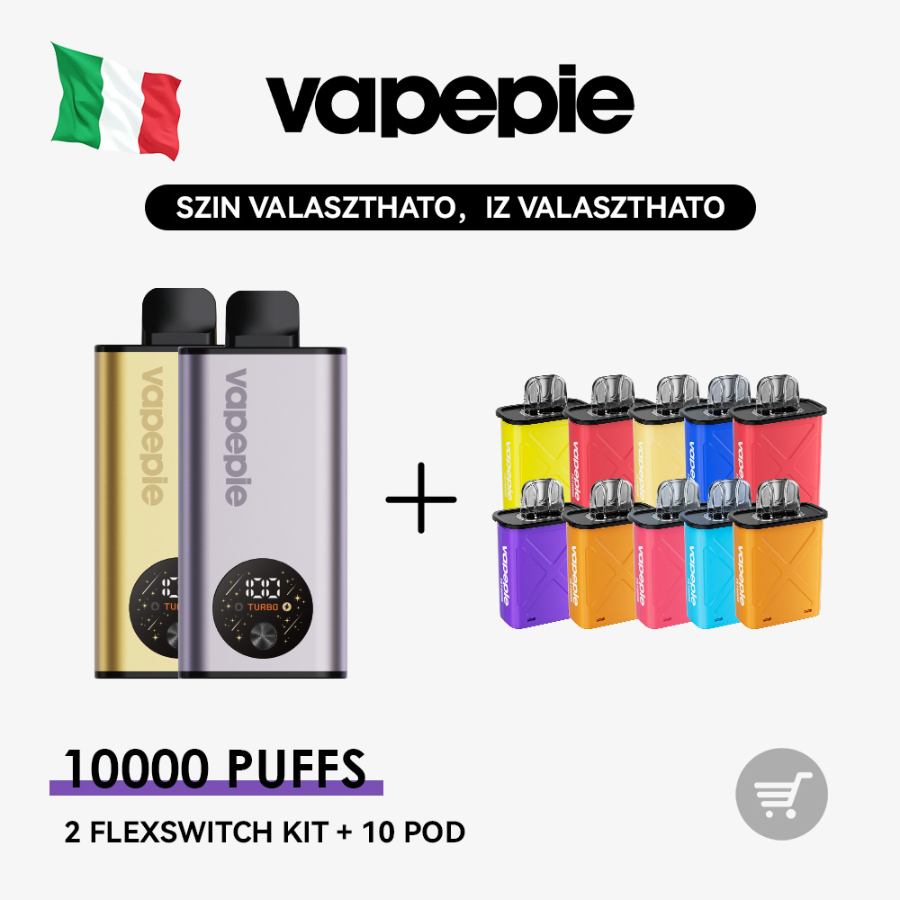 VAPEPIE FlexSwitch 10K Kit Bundle | 2 Kit + 8 vagy 10 Pod
