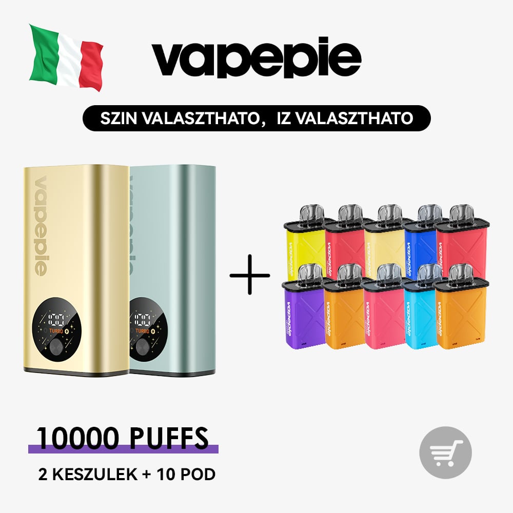 VAPEPIE FlexSwitch 10000 – Barati Csomag 2 Keszulek + 8 vagy 10 Pod