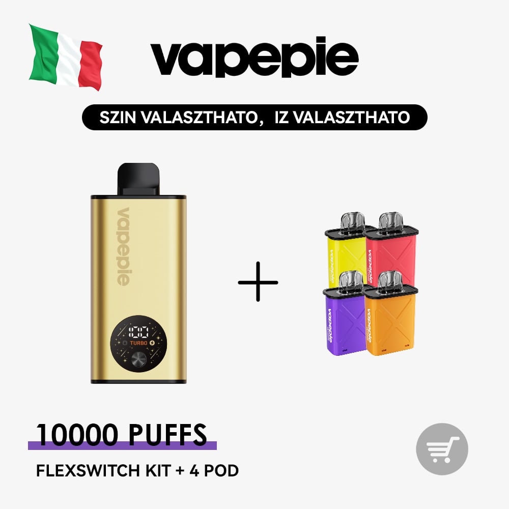 VAPEPIE FlexSwitch 10K Kit Bundle | 1 Kit + 4 vagy 6 Pod
