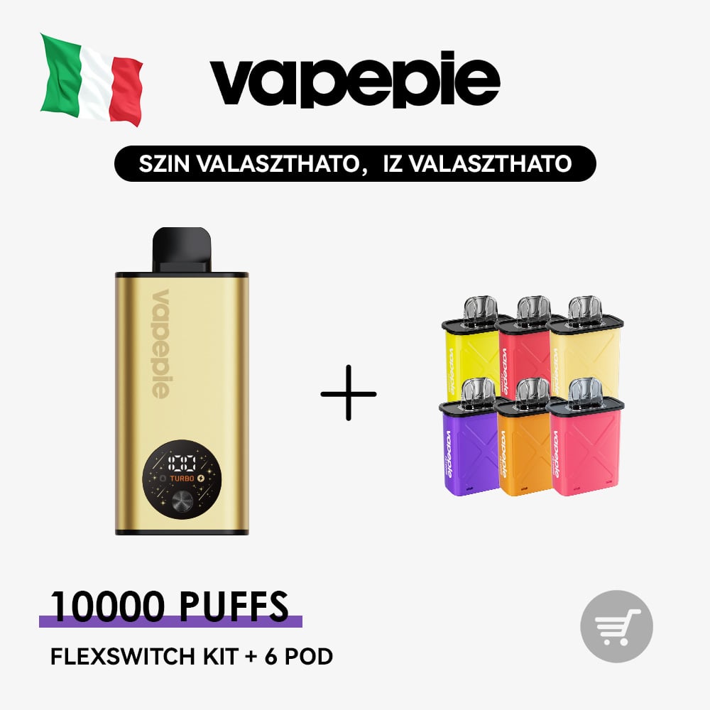 VAPEPIE FlexSwitch 10K Kit Bundle | 1 Kit + 4 vagy 6 Pod