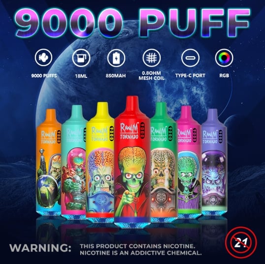 RM TORNADO 9000 Puffs