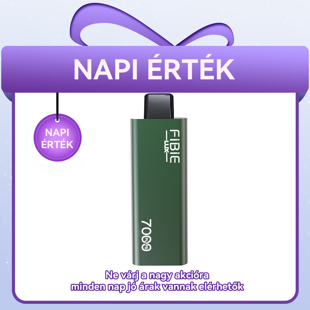🎫Napi érték [Csak 3780 Ft darabonként] FIBIE 7000 Puffs
