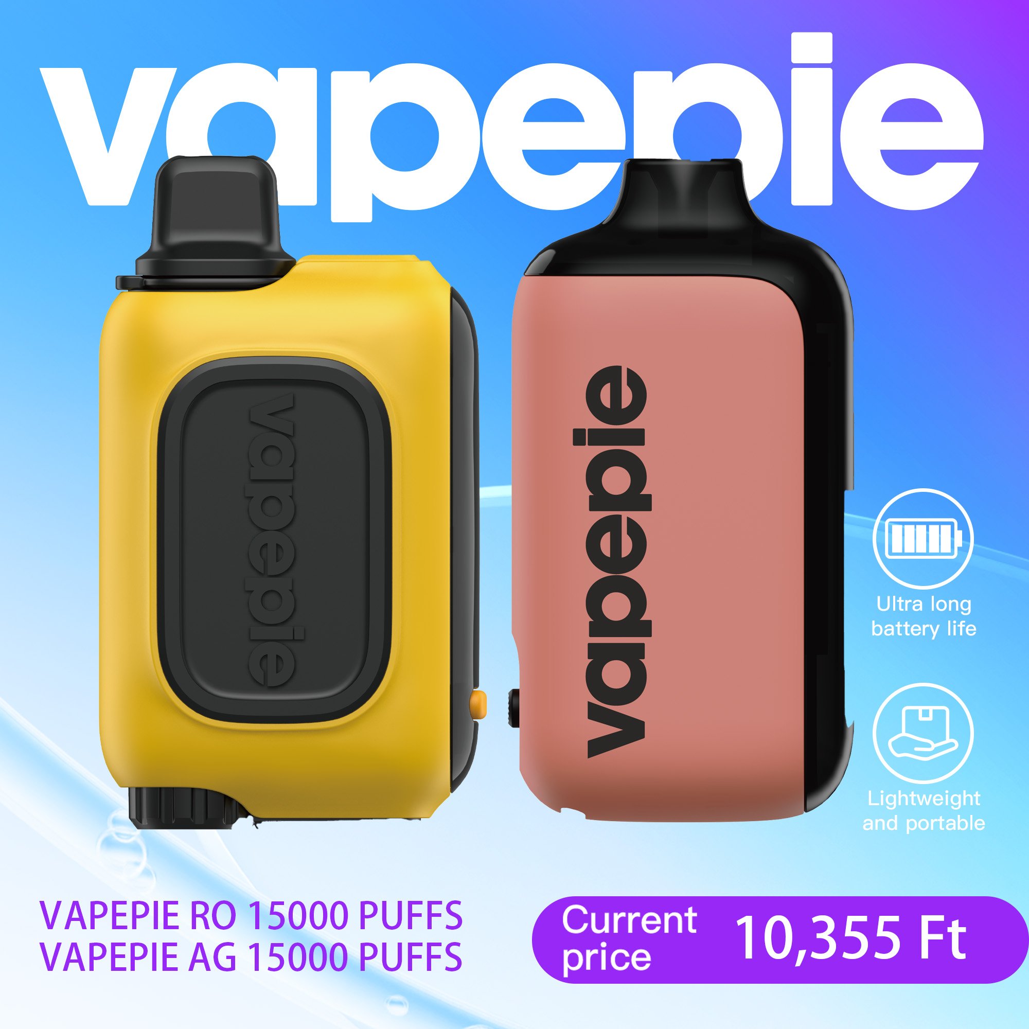 🔥 VAPEPIE RO 15000 + VAPEPIE AG 15000 – Limitált Prémium Páros Csomag