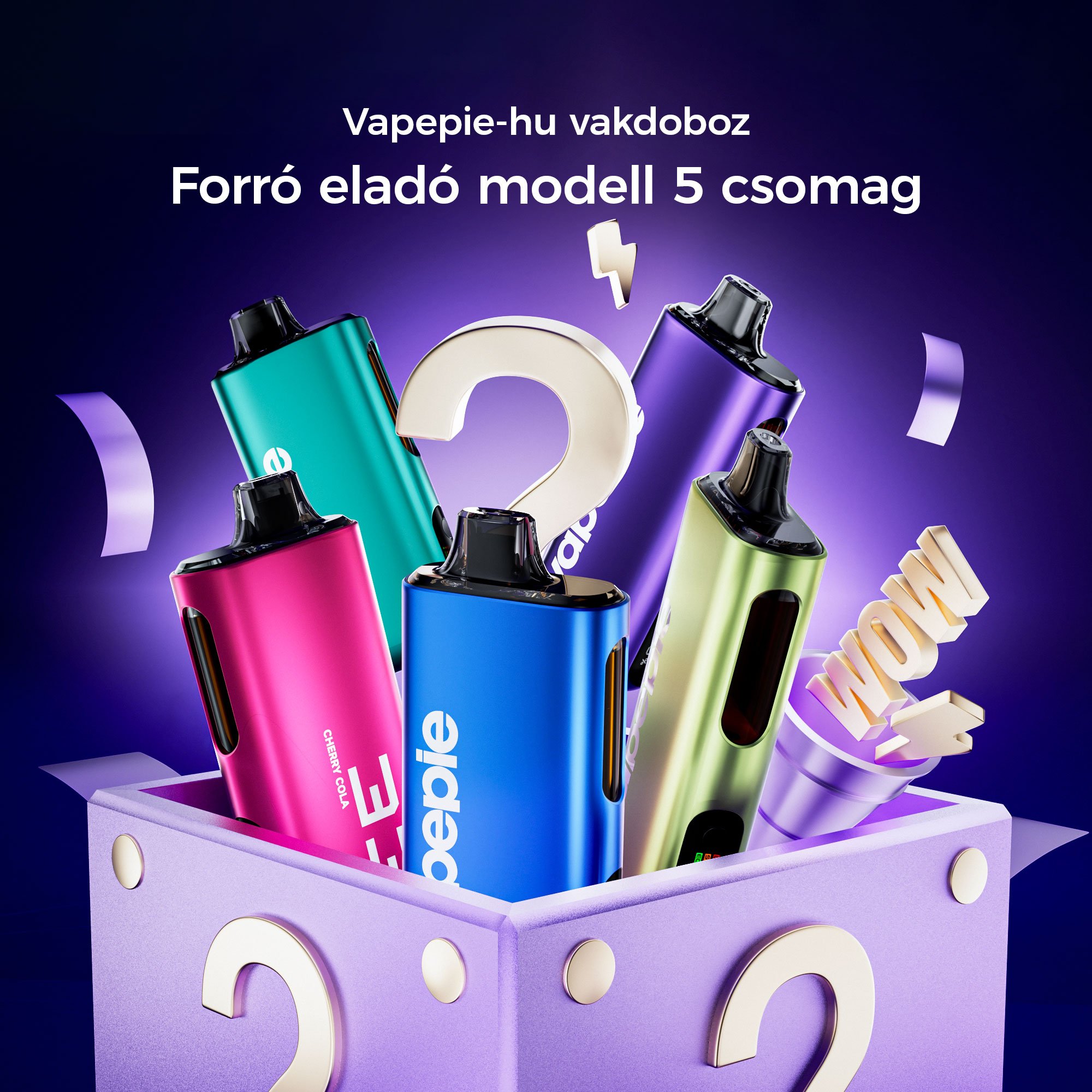🎁5 darabos meglepetésdoboz---VAPEPIE Max 40000 PUFFS