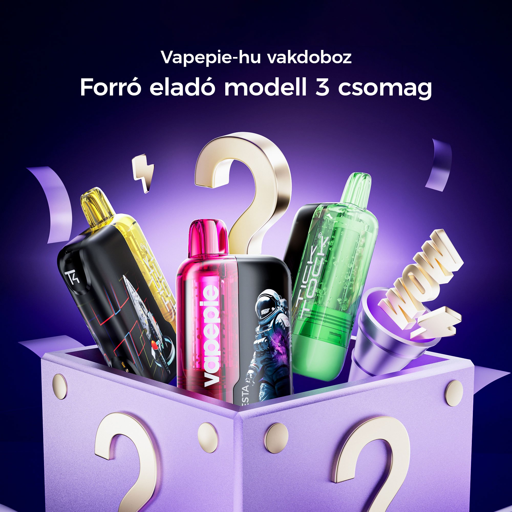 🎁3 darabos meglepetésdoboz--VAPEPIE x TK Ultra Phantom 30000 PUFFS