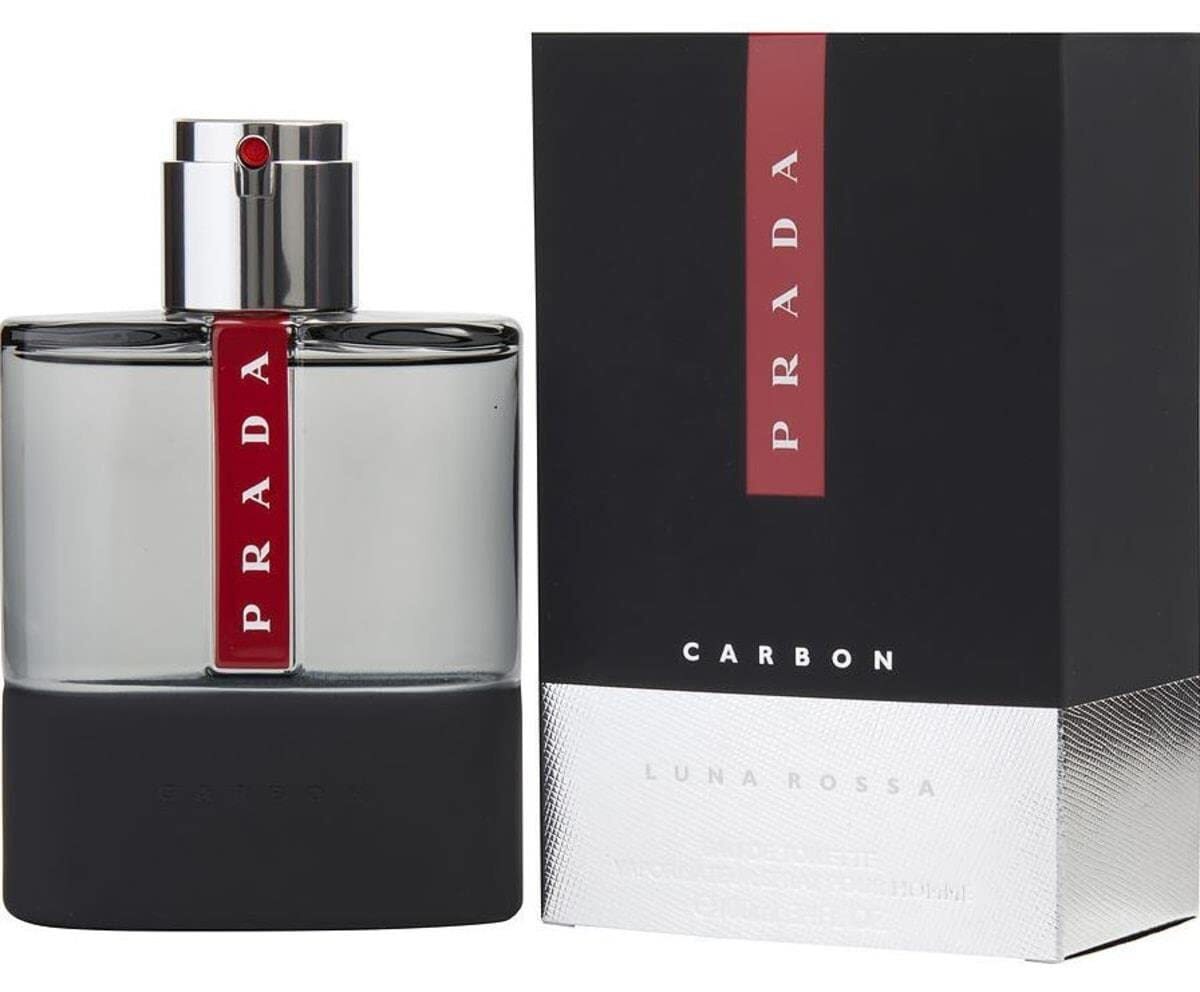 Prada Luna Rossa Carbon Eau De Toilette Spray 100Ml, Multi, 3.4 Ounce