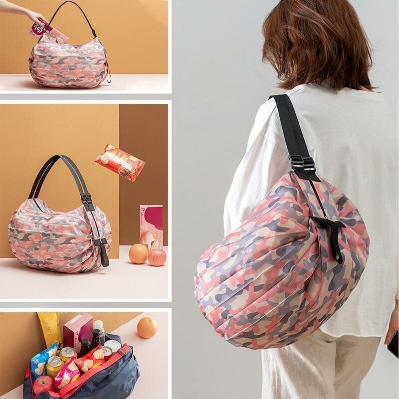 🔥Foldable Travel One-shoulder Portable Shopping Bag