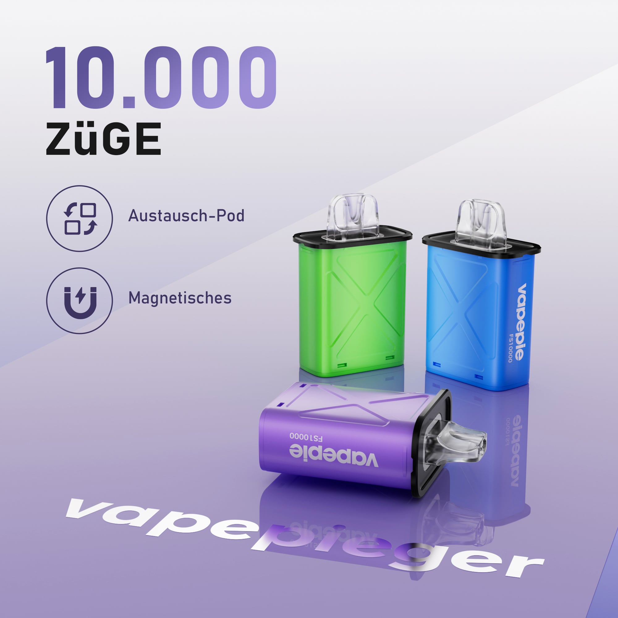 VAPEPIE Ersatz-Pod 10.000 Züge