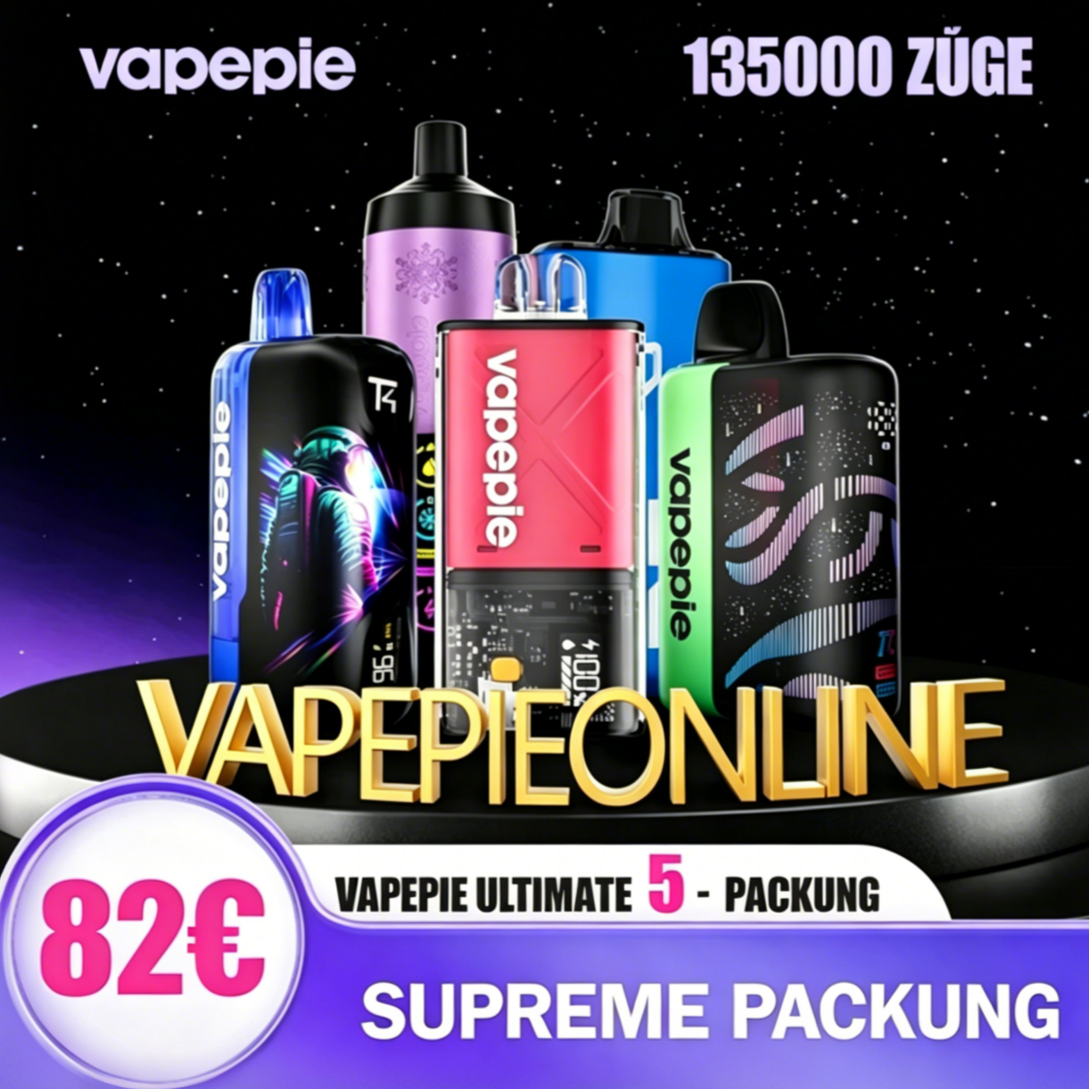【5er-Bundle case -6%】VAPEPIE Ultimate