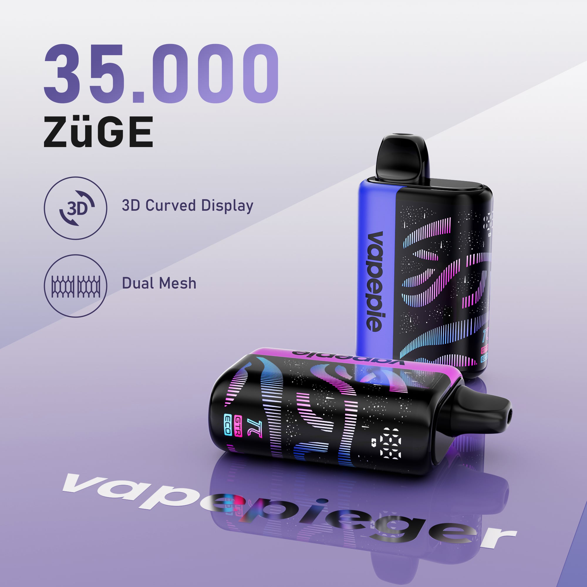 VAPEPIE Galactic Gleam 35.000 Züge