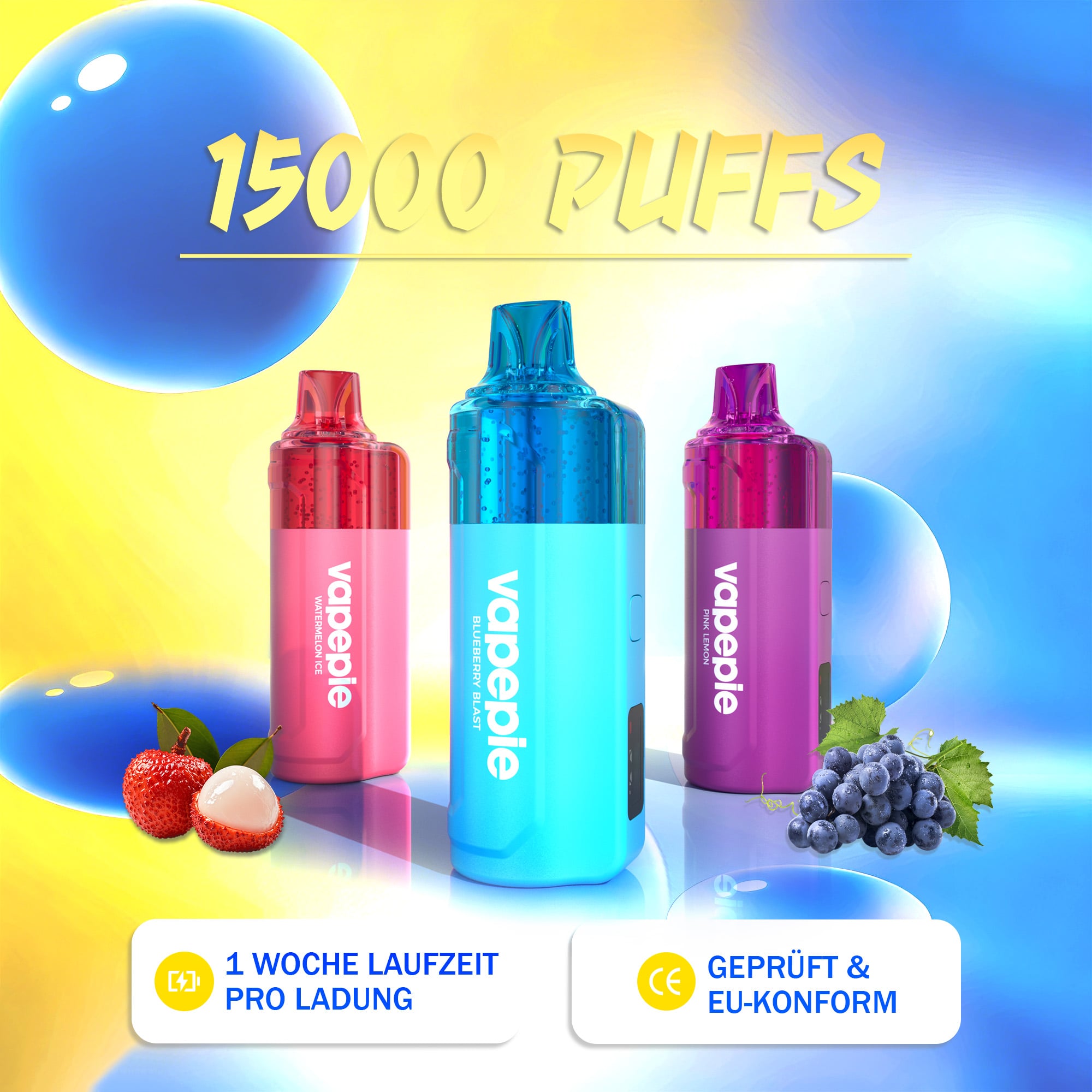 VAPEPIE Crystal Pop 15000 Züge