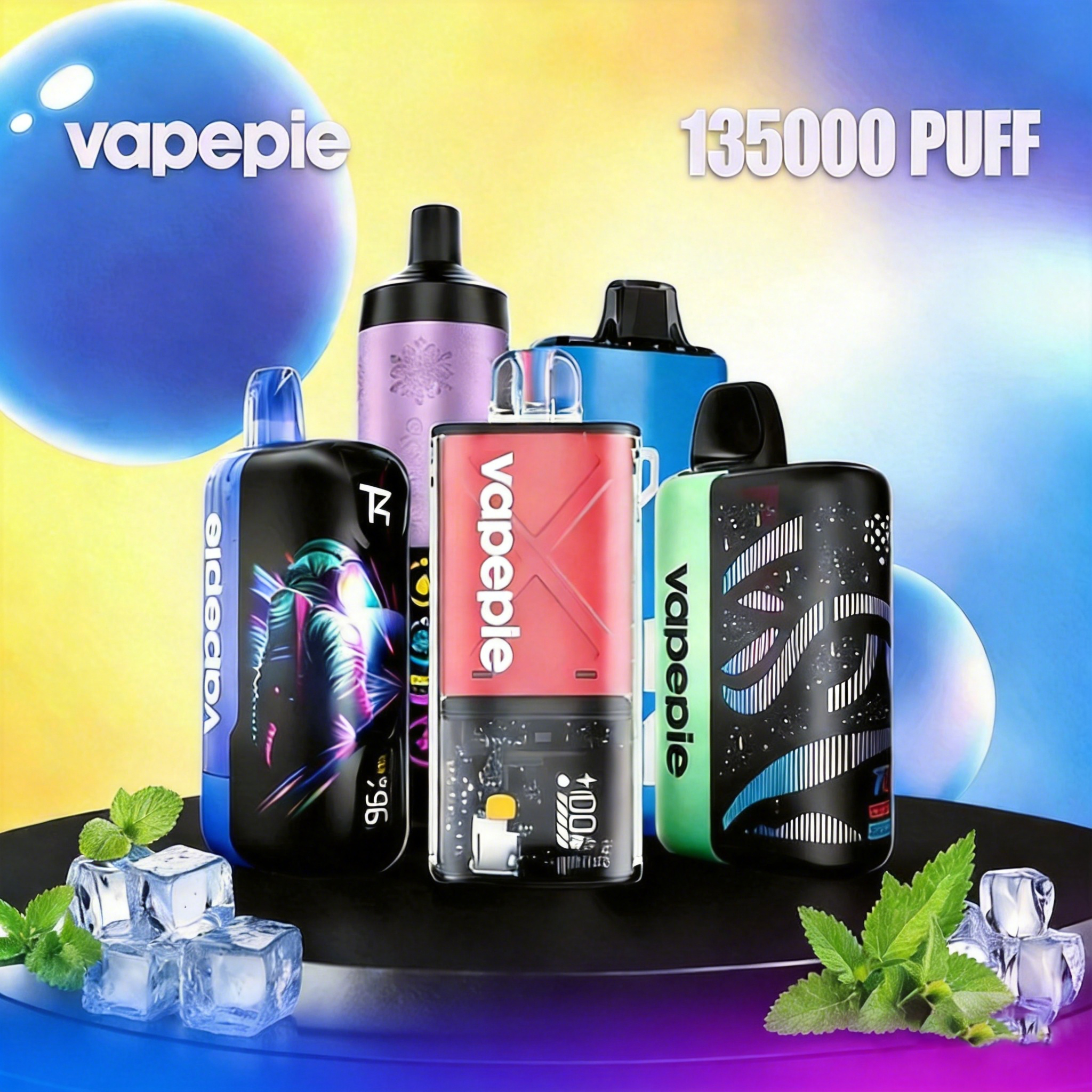 Vapepie 5er-Komplettset 135000 Züge
