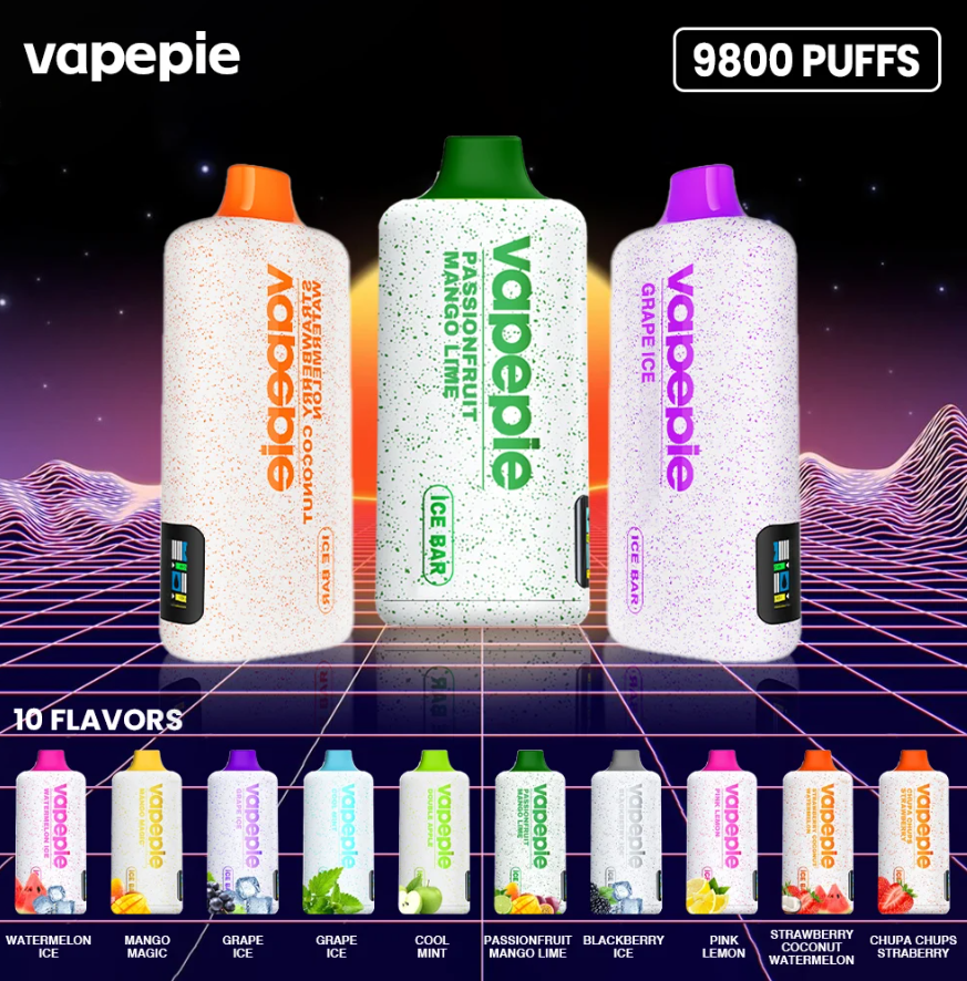 ACKBERRY ICE VAPE VAPEPIE POWERGO 9800 PUFFS