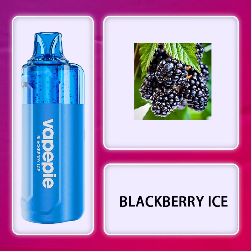 Blackberry Ice Flavor Vape | VAPEPIE 15000 Puff Crystal Pop